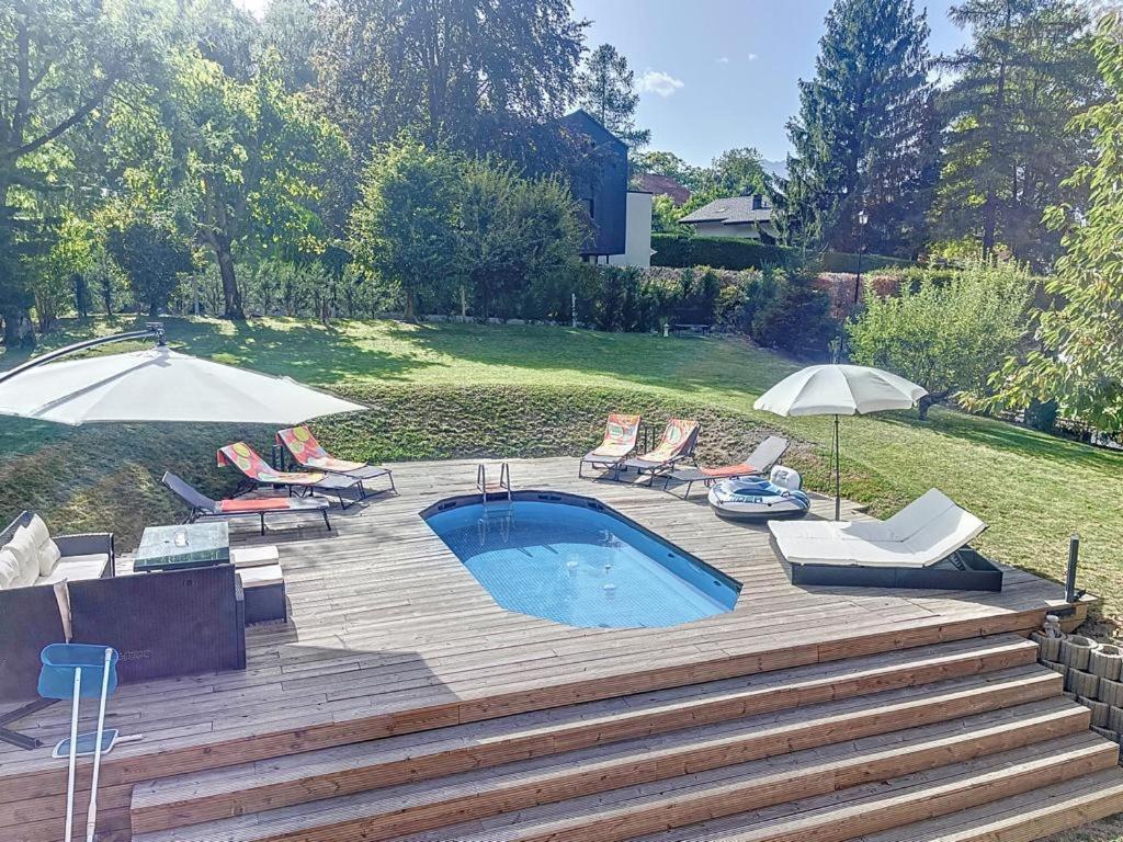 Appartement Moderne Avec Terrasse Et Piscine A Chatel Sur Bex Екстер'єр фото