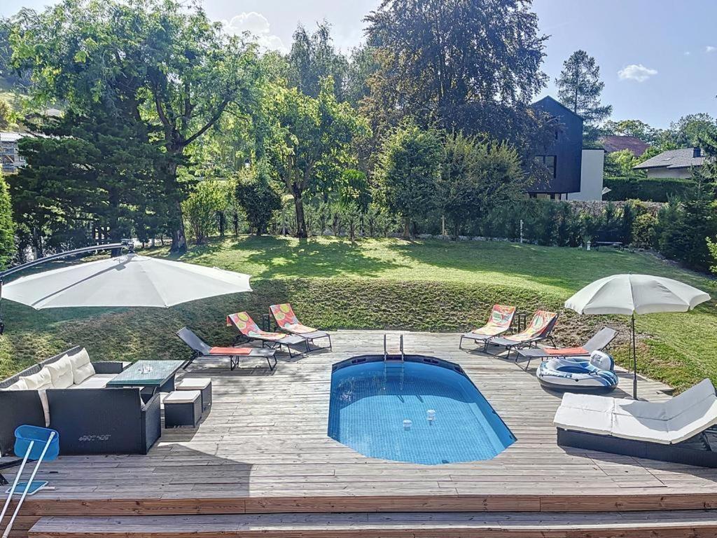Appartement Moderne Avec Terrasse Et Piscine A Chatel Sur Bex Екстер'єр фото