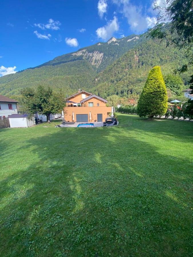 Appartement Moderne Avec Terrasse Et Piscine A Chatel Sur Bex Екстер'єр фото