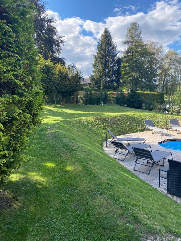 Appartement Moderne Avec Terrasse Et Piscine A Chatel Sur Bex Екстер'єр фото